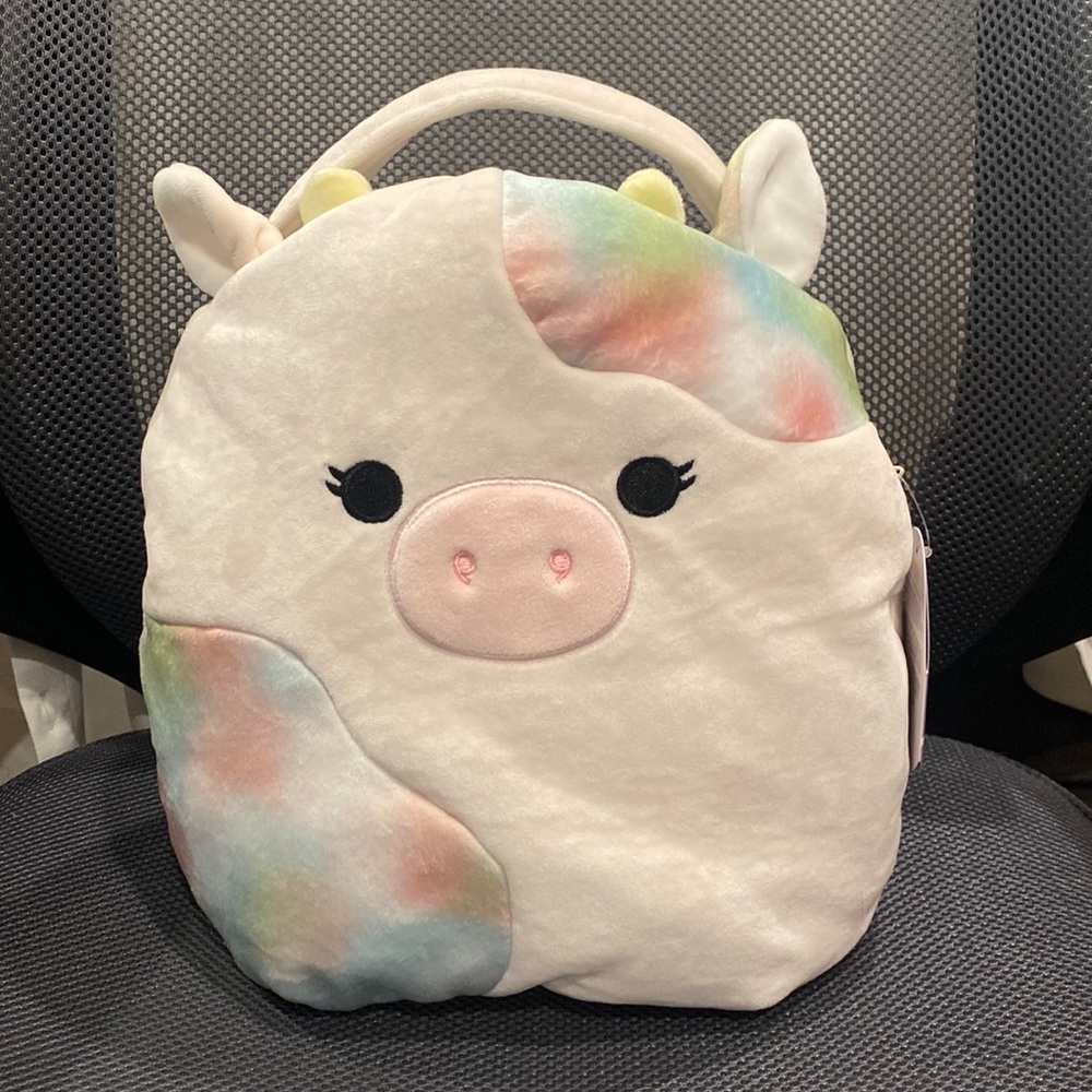 Squishmallow Candess the Cow Easter Basket NWT - Picture 1 of 4